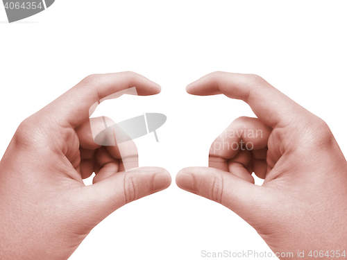 Image of teen hands to hold paper card