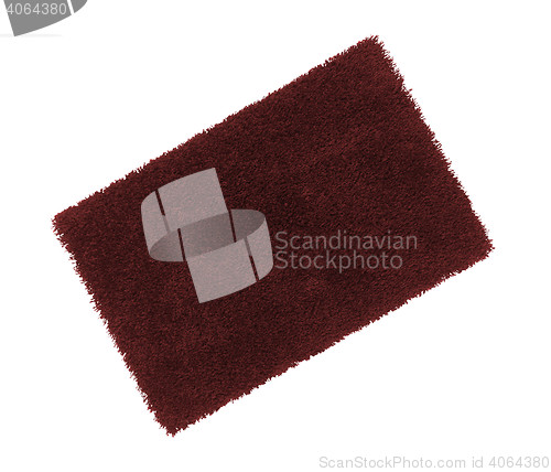 Image of  bath rug isolated on white