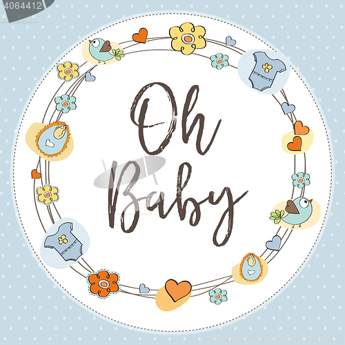 Image of delicate baby shower card
