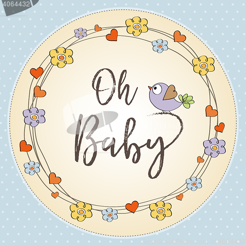 Image of baby boy shower card 