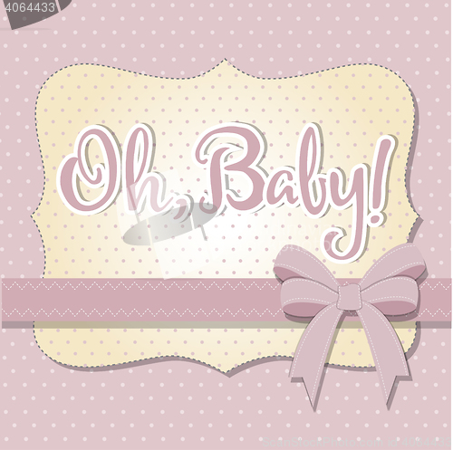 Image of delicate baby shower card