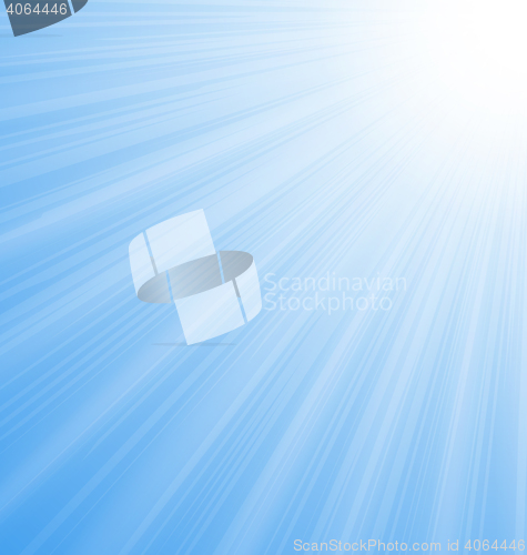 Image of Abstract Blue Sky Background Sun Rays