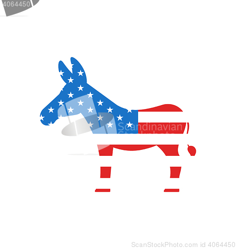 Image of Donkey as a Symbol of American Democrats