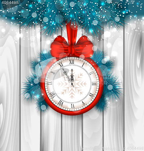 Image of New Year Midnight Shimmering Background