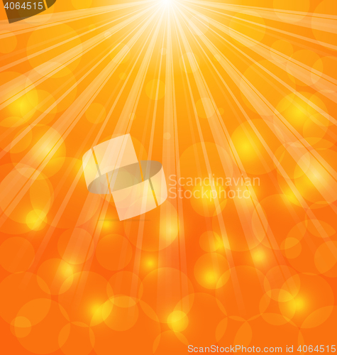 Image of Abstract Background with Sun Light Rays