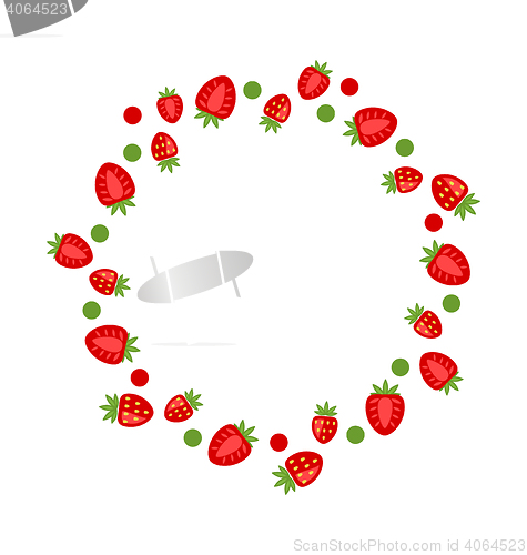 Image of  Abstract Frame Made of Strawberry