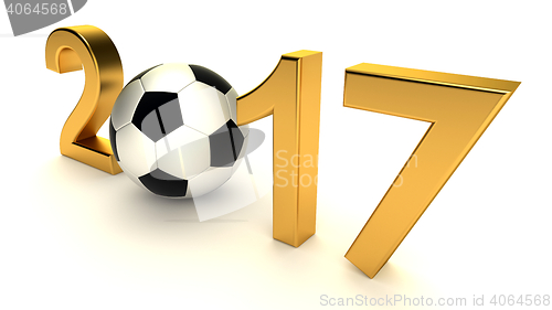 Image of Year 2017 with soccer ball