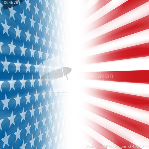 Image of Stars and Stripes Perspective Background