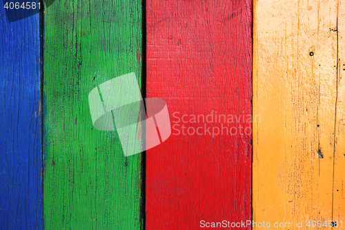 Image of Old multicolor wood board