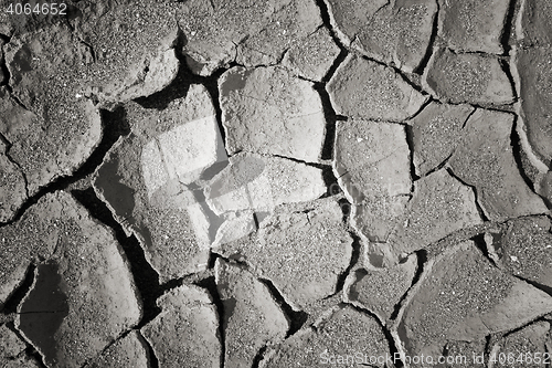 Image of dry mud land background texture