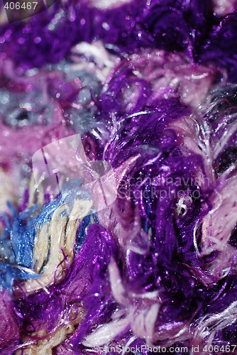 Image of Brightly Coloured Purple Yarn