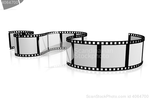 Image of Isolated film with white background