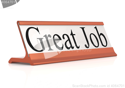 Image of Great Job table tag