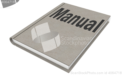 Image of Manual Isolated on the white background