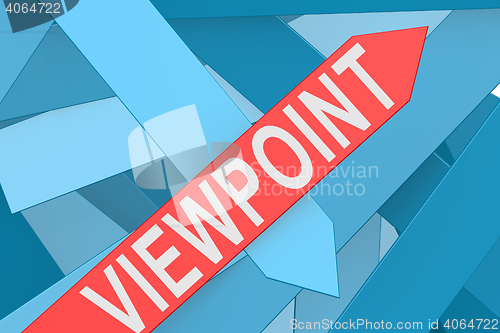 Image of Viewpoint arrow pointing upward