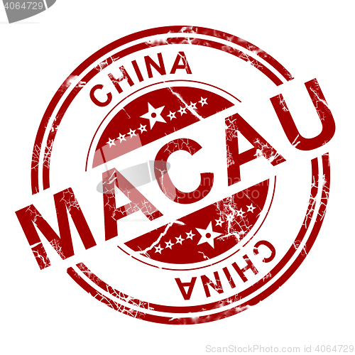 Image of Red Macau stamp 