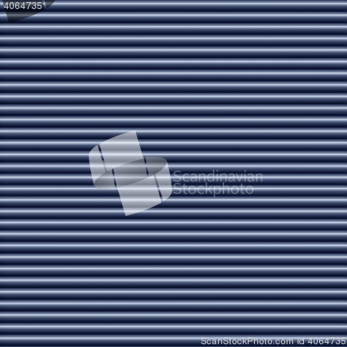 Image of Horizontal blue metallic tube background, seamlessly tileable