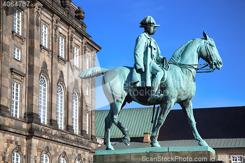 Image of Equestrian statue of Christian IX near Christiansborg Palace, Co