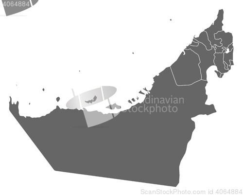 Image of Map - United Arab Emirates