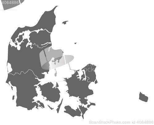 Image of Map - Danmark