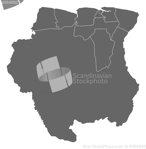 Image of Map - Suriname