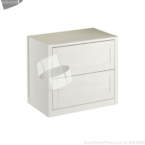 Image of white cabinet for use in bathrooms and kitchens