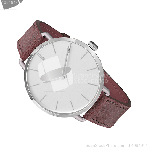 Image of modern watch isolated