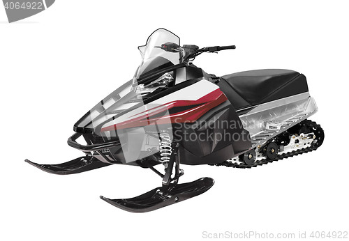 Image of snowmobile ski-doo isolated