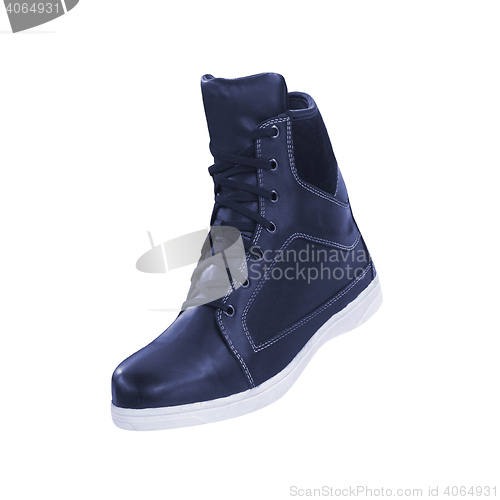 Image of Blue sneakers isolated
