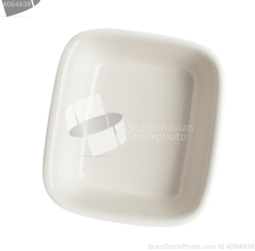 Image of Empty plate isolated on a white