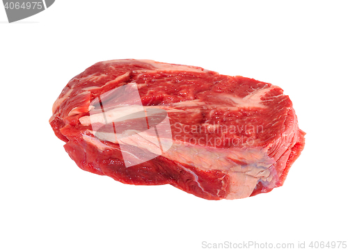 Image of raw meat isolated on white