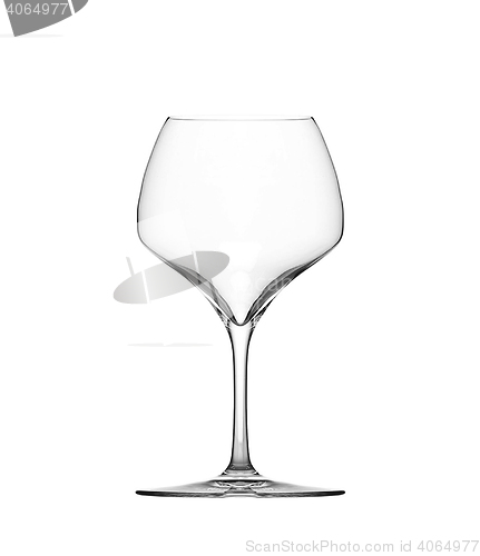 Image of Empty wine glass. isolated