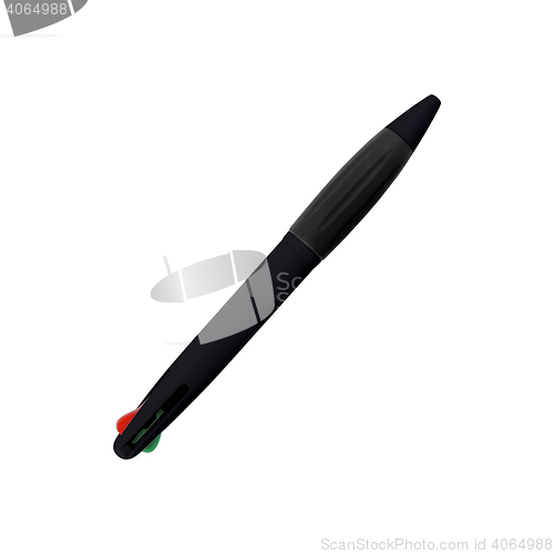 Image of Black pen on white background