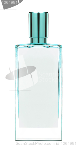 Image of perfume on white background