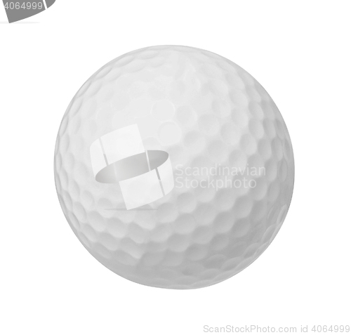 Image of golf ball isolated