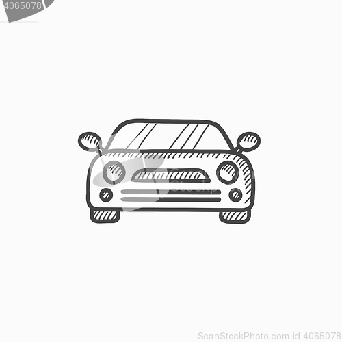 Image of Car sketch icon.