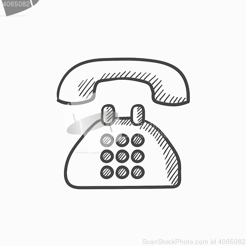 Image of Telephone sketch icon.