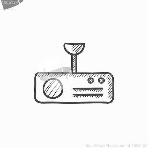 Image of Digital projector sketch icon.