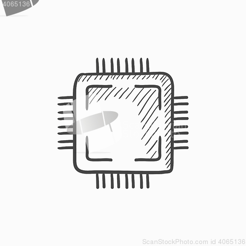 Image of CPU sketch icon.