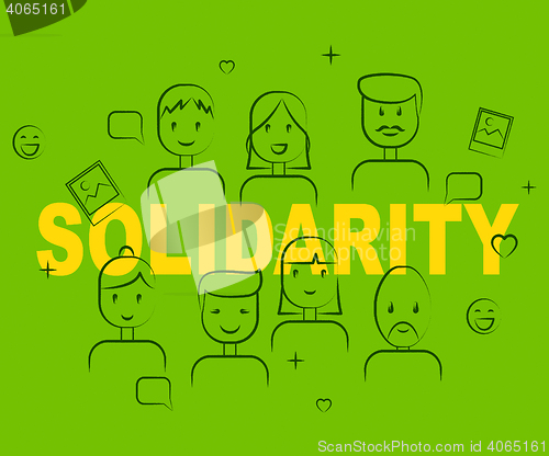 Image of Solidarity People Means Mutual Support And Agree