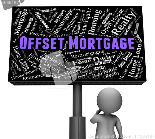 Image of Offset Mortgage Represents Home Loan And Board