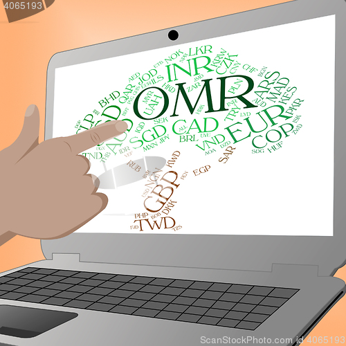 Image of Omr Currency Indicates Omani Rials And Foreign