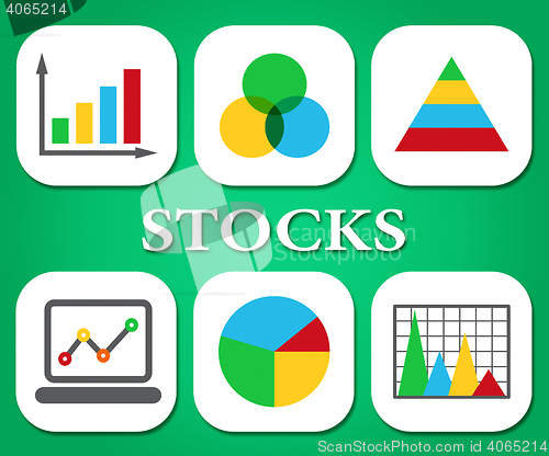 Image of Stocks Graphs Shows Statistical Diagram And Charts