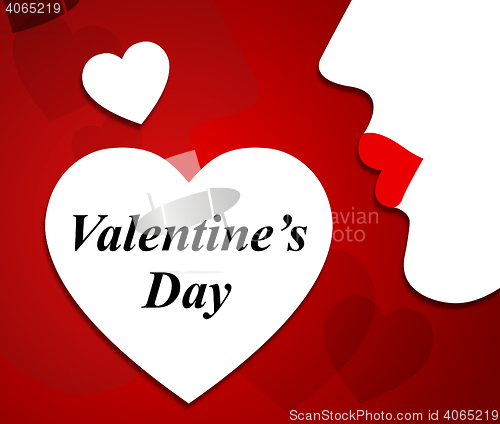Image of Valentines Day Indicates Lover Valentine\'s And Wife