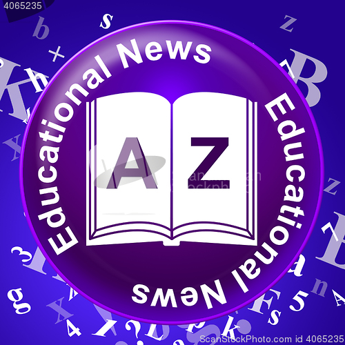 Image of Education News Shows Social Media And Article