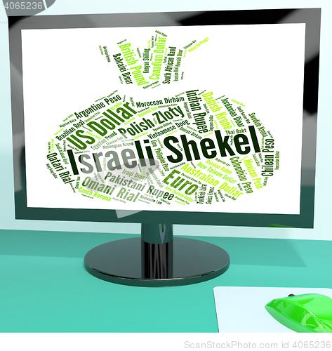 Image of Israeli Shekel Represents Foreign Exchange And Currencies