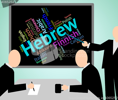 Image of Hebrew Language Indicates Words Word And Lingo