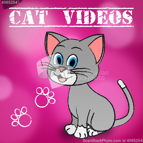 Image of Cat Videos Represents Audio Visual And Cats