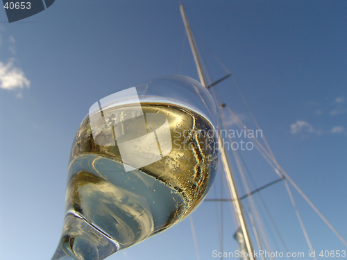 Image of boat christening