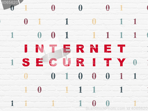 Image of Safety concept: Internet Security on wall background